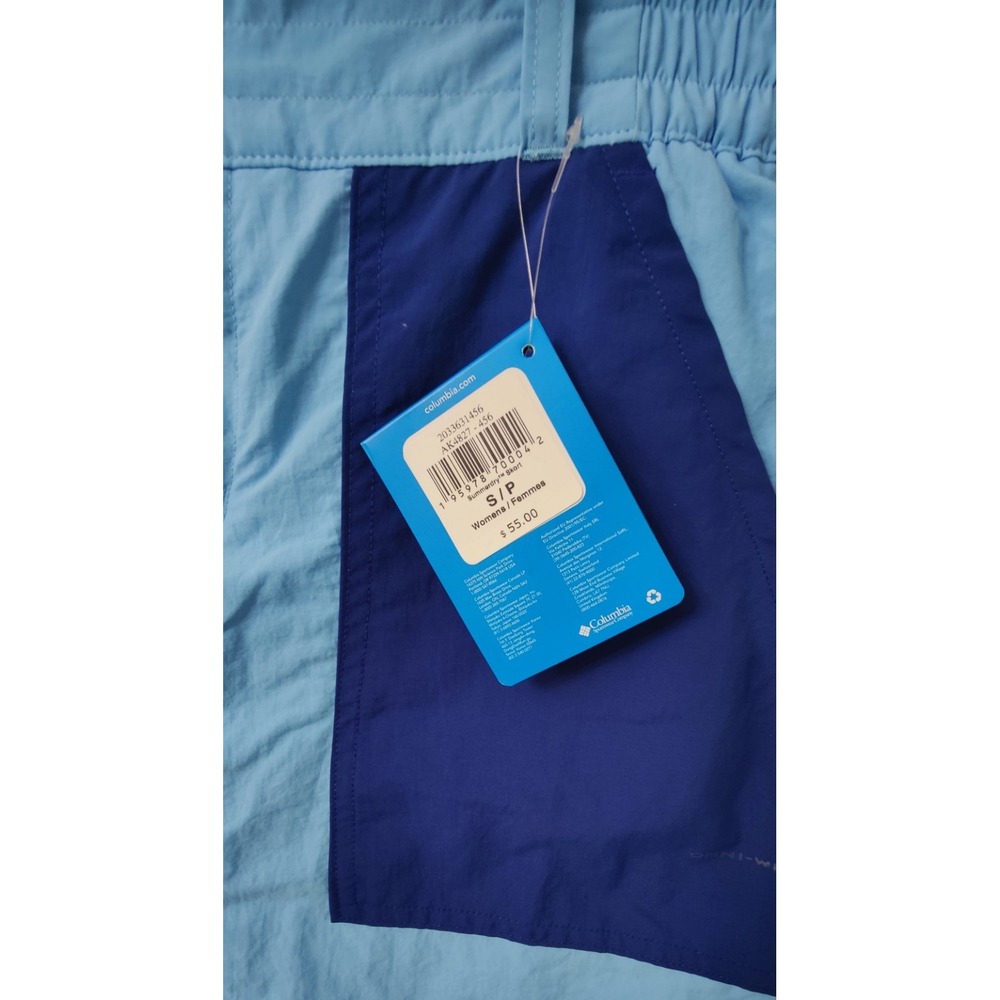 Columbia Women's Summerdry Skort Size S/P Color Dark‎ Blue And Light Blue - Picture 13 of 13